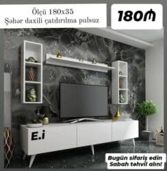 Tv stend tv alti sifarisle hazırlanır. ⚜️Rəng ve olcu seçimi var lalafo.az -da Tv stend tv alti sifarisle hazırlanır. ⚜️Rəng ve olcu seçimi var