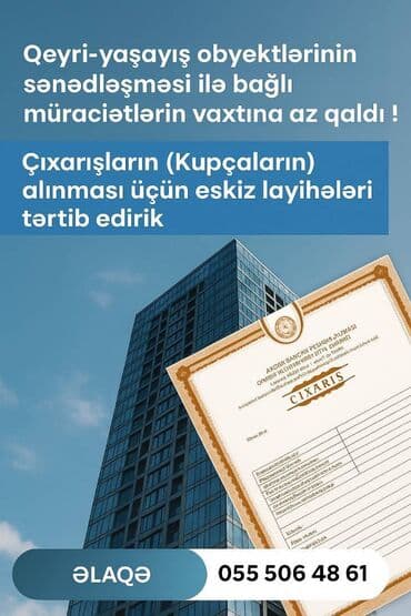 Vətəndaşa məxsus qeyri-yaşayış obyektinin istismarına icazə sənədinin lalafo.az -da Vətəndaşa məxsus qeyri-yaşayış obyektinin istismarına icazə sənədinin