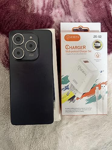 Tecno Spark 20 Pro, 256 GB, rəng - Qara, Barmaq izi, Face ID lalafo.az -da Tecno Spark 20 Pro, 256 GB, rəng - Qara, Barmaq izi, Face ID