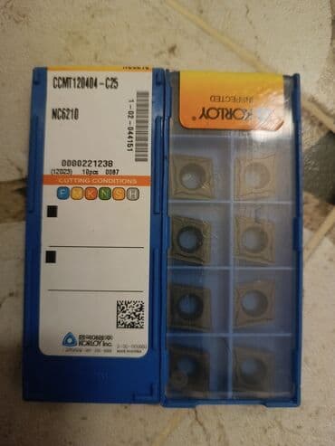 Mismarlar, şuruplar: Torna və frezə üçün kəsici lövhəciklər (karbid insertlər) komplekti - lalafo.az -da — 32 Mismarlar, şuruplar: Torna və frezə üçün kəsici lövhəciklər (karbid insertlər) komplekti - — 32