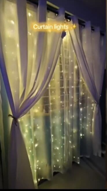 Pərdə işıqları – LED şəlalə/ulduz işıq çərçivəsi - İsti sarı LED-lər lalafo.az -da Pərdə işıqları – LED şəlalə/ulduz işıq çərçivəsi - İsti sarı LED-lər