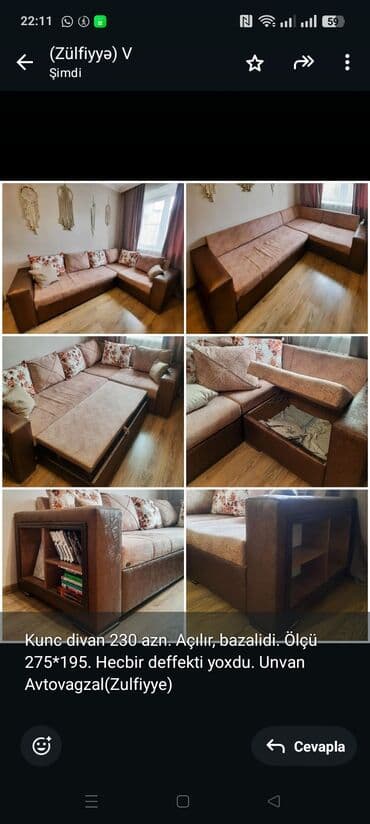 Künc divan lalafo.az -da Künc divan