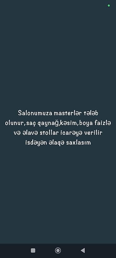 Qadın saç ustası tələb olunur, Faiz lalafo.az -da Qadın saç ustası tələb olunur, Faiz