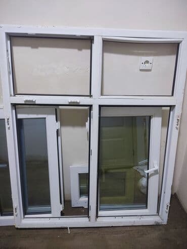 PVC pəncərə dəsti - Material: ağ rəngli PVC profil, ikiqat şüşə lalafo.az -da PVC pəncərə dəsti - Material: ağ rəngli PVC profil, ikiqat şüşə