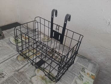 Velosiped üçün ön səbət – qara rəngli, metal tor konstruksiya lalafo.az -da Velosiped üçün ön səbət – qara rəngli, metal tor konstruksiya