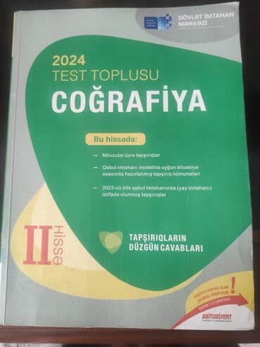 Coğrafiya Testlər 11-ci sinif, DİM, 2-ci hissə, 2023 il lalafo.az -da Coğrafiya Testlər 11-ci sinif, DİM, 2-ci hissə, 2023 il