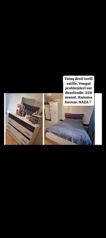 Yataq desti tecili satilir. Yungul problemleri var duzelendir. 350 lalafo.az -da Yataq desti tecili satilir. Yungul problemleri var duzelendir. 350