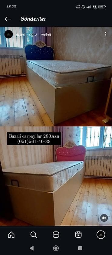 Yeni, Təknəfərlik çarpayı, Bazalı, Matras ilə, Siyirməsiz, Rusiya lalafo.az -da — 4 Yeni, Təknəfərlik çarpayı, Bazalı, Matras ilə, Siyirməsiz, Rusiya — 4