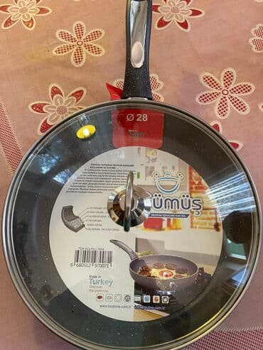 Blenderlər: Новая сковорода высокого качества тяжелая со стеклянной коышкой Made lalafo.az -da — 1 Blenderlər: Новая сковорода высокого качества тяжелая со стеклянной коышкой Made — 1