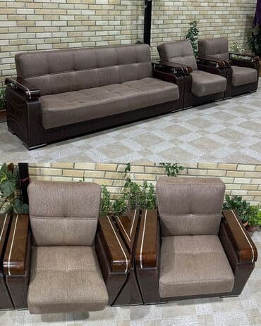 İşlənmiş, Divan, 2 kreslo, Bazalı, Açılan lalafo.az -da İşlənmiş, Divan, 2 kreslo, Bazalı, Açılan