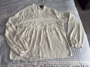 AMISU qadın bluzası - Rəng: krem/ivory - Ölçü: L (etiketdə lalafo.az -da AMISU qadın bluzası - Rəng: krem/ivory - Ölçü: L (etiketdə