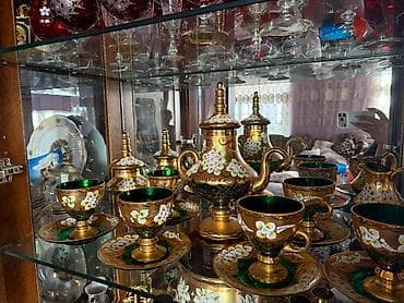 Çay dəsti, rəng - Qızılı, Şüşə lalafo.az -da Çay dəsti, rəng - Qızılı, Şüşə