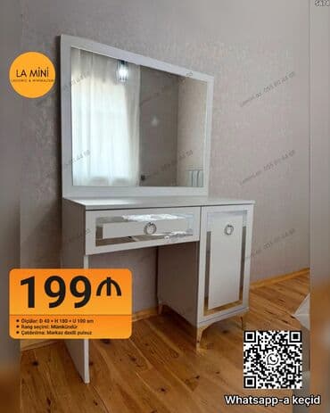 LA MiNi makiyaj masası və güzgü dəsti - Minimalist dizayn, böyük lalafo.az -da LA MiNi makiyaj masası və güzgü dəsti - Minimalist dizayn, böyük