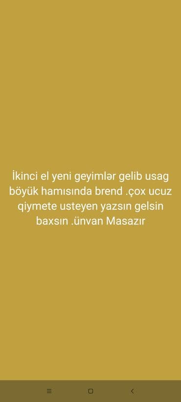 Brend ikinci əl geyimlər her biri 3- 5 azn - Uşaq və böyüklər üçün lalafo.az -da Brend ikinci əl geyimlər her biri 3- 5 azn - Uşaq və böyüklər üçün