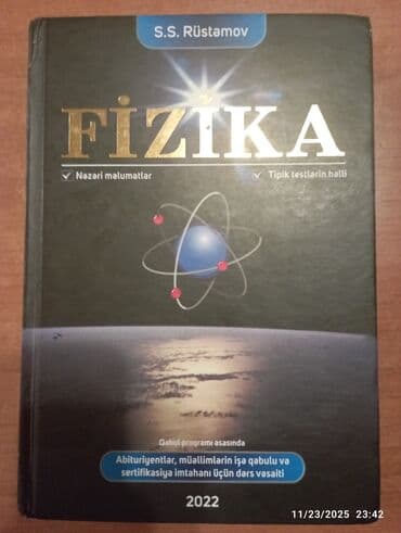 S.S. Rüstəmov – Fizika (2022) Az işlənmiş cırığı yazığı yoxdur. 12 lalafo.az -da S.S. Rüstəmov – Fizika (2022) Az işlənmiş cırığı yazığı yoxdur. 12