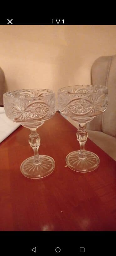 Stəkanlar, rəng - Ağ, Xrustal, 2 ədədli dəst lalafo.az -da Stəkanlar, rəng - Ağ, Xrustal, 2 ədədli dəst