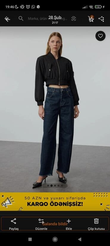 Cinslər, Trendyolmilla, M, rəng - Göy lalafo.az -da Cinslər, Trendyolmilla, M, rəng - Göy