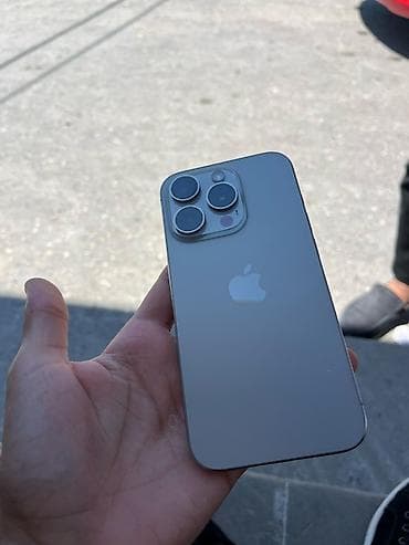 IPhone 15 Pro, 128 GB, Natural Titanium, Barmaq izi, Face ID lalafo.az -da IPhone 15 Pro, 128 GB, Natural Titanium, Barmaq izi, Face ID