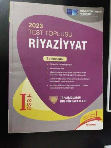 Riyaziyyat toplu 2023. İçi yazısız tam seliqeli formada 8azn alinib 4 lalafo.az -da Riyaziyyat toplu 2023. İçi yazısız tam seliqeli formada 8azn alinib 4