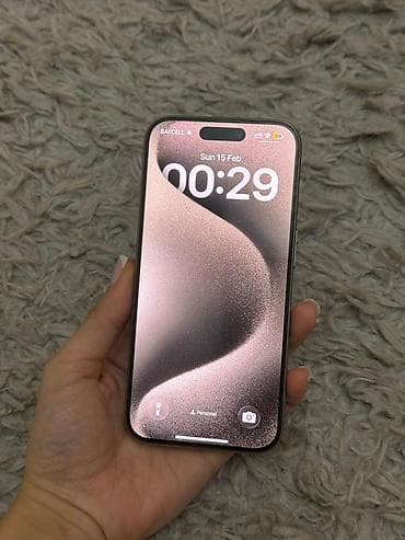 IPhone 15 Pro, 256 GB, Natural Titanium, Face ID lalafo.az -da IPhone 15 Pro, 256 GB, Natural Titanium, Face ID