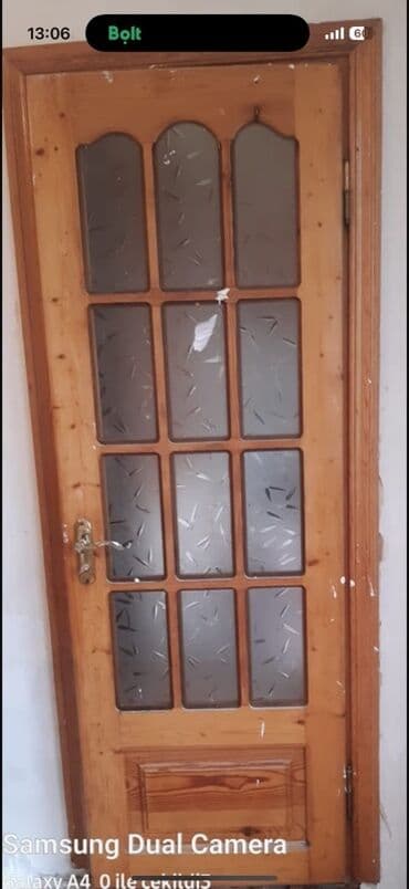 Şüşəli taxta otaq qapısı - Material: təbii ağac karkas - Dizayn: 12 lalafo.az -da Şüşəli taxta otaq qapısı - Material: təbii ağac karkas - Dizayn: 12