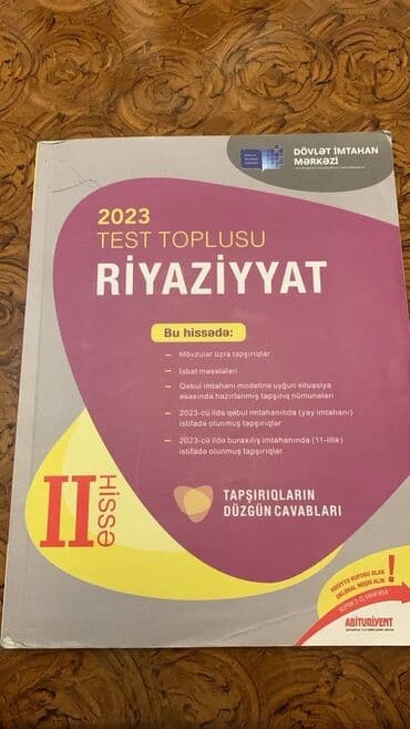 Riyaziyyat 11-ci sinif, 2023 il lalafo.az -da Riyaziyyat 11-ci sinif, 2023 il