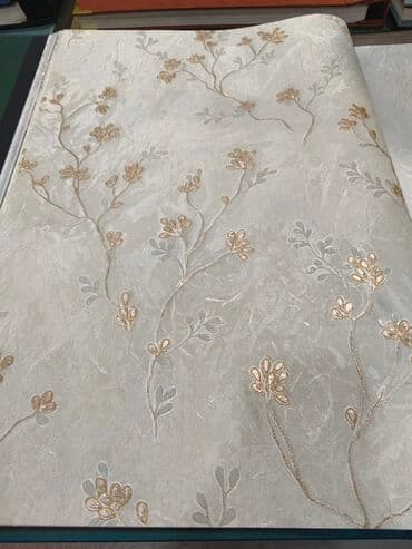 Zərif naxışlı divar kağızı - Rəng: açıq krem fon, qızılı-bej lalafo.az -da Zərif naxışlı divar kağızı - Rəng: açıq krem fon, qızılı-bej