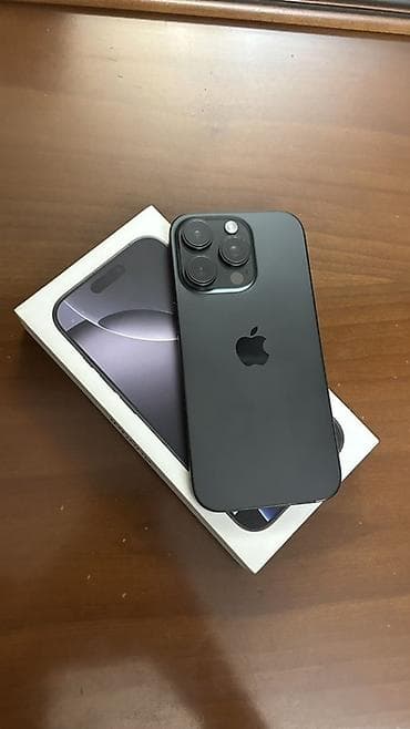 IPhone 16 Pro, 128 GB, Black Titanium, Face ID lalafo.az -da IPhone 16 Pro, 128 GB, Black Titanium, Face ID