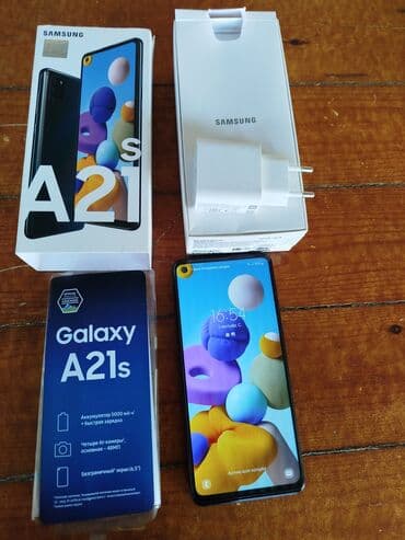 Samsung Galaxy A21S, 4 GB, rəng - Qara, Barmaq izi, İki sim kartlı, Sensor lalafo.az -da Samsung Galaxy A21S, 4 GB, rəng - Qara, Barmaq izi, İki sim kartlı, Sensor