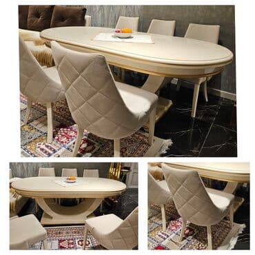 Qonaq otağı üçün, İşlənmiş, Açılan, Oval masa, 6 stul lalafo.az -da Qonaq otağı üçün, İşlənmiş, Açılan, Oval masa, 6 stul