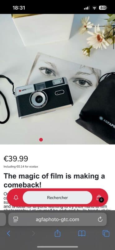 AgfaPhoto 35 mm plyonka fotoaparatı - 35 mm film ilə işləyir – retro lalafo.az -da AgfaPhoto 35 mm plyonka fotoaparatı - 35 mm film ilə işləyir – retro