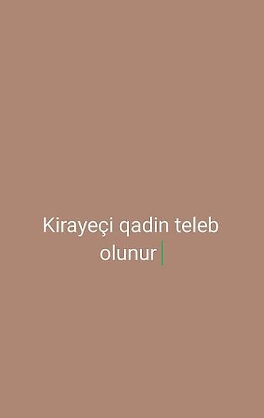 Kirayəçi qadın axtarılır. - Məkan: yaşayış üçün kirayə otaq/mənzilə at lalafo.az Kirayəçi qadın axtarılır. - Məkan: yaşayış üçün kirayə otaq/mənzilə