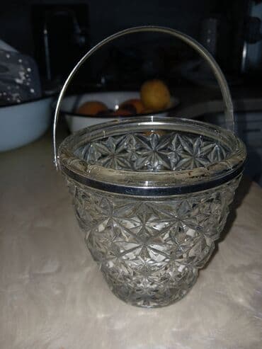 Vintage mətbəx və dekor əşyaları dəsti - Kəpəz naxışlı şüşə buz lalafo.az -da Vintage mətbəx və dekor əşyaları dəsti - Kəpəz naxışlı şüşə buz