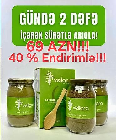 Vellara markalı qarışıq bitki çayı, detoks və arıqlama proqramları lalafo.az -da Vellara markalı qarışıq bitki çayı, detoks və arıqlama proqramları