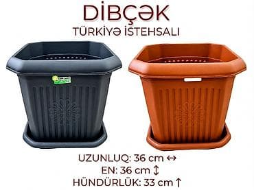 Dibçək – Türkiyə istehsalı keyfiyyətli gül qabı Ev, balkon, bağ və lalafo.az -da Dibçək – Türkiyə istehsalı keyfiyyətli gül qabı Ev, balkon, bağ və