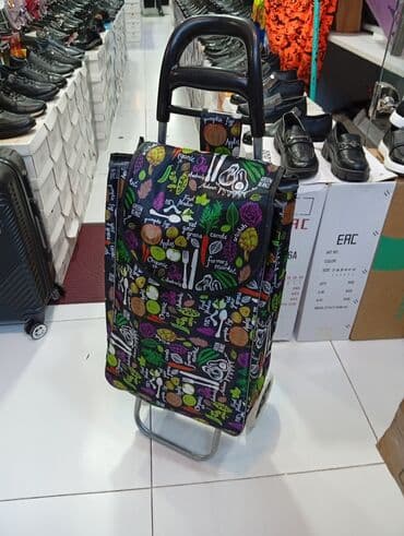 Mağaza arabaları: İki təkərli alış-veriş arabası çantası - Rəngli, tərəvəz və mətbəx lalafo.az -da — 1 Mağaza arabaları: İki təkərli alış-veriş arabası çantası - Rəngli, tərəvəz və mətbəx — 1