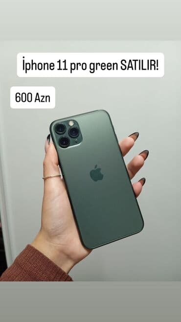 IPhone 11 Pro, Matte Midnight Green lalafo.az -da IPhone 11 Pro, Matte Midnight Green