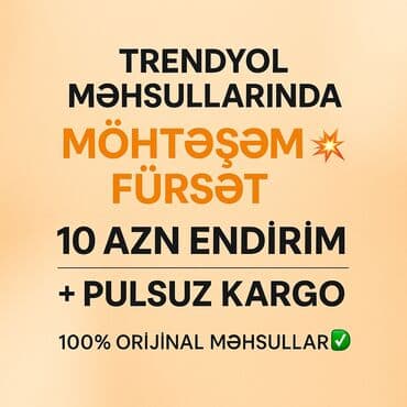 Trendyol alış-verişi indi daha sərfəlidir 🛍️ 10 AZN endirim + pulsuz lalafo.az -da Trendyol alış-verişi indi daha sərfəlidir 🛍️ 10 AZN endirim + pulsuz