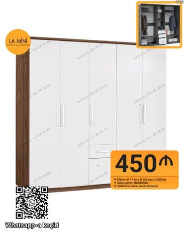 Açılan, 5 qapı Düz dolab, Qarderob, paltar dolabı lalafo.az -da Açılan, 5 qapı Düz dolab, Qarderob, paltar dolabı