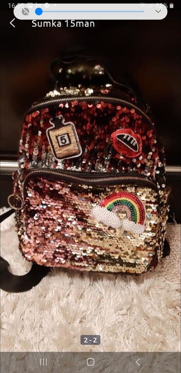 Pariltili uşag sumkasi teze 10m lalafo.az -da Pariltili uşag sumkasi teze 10m