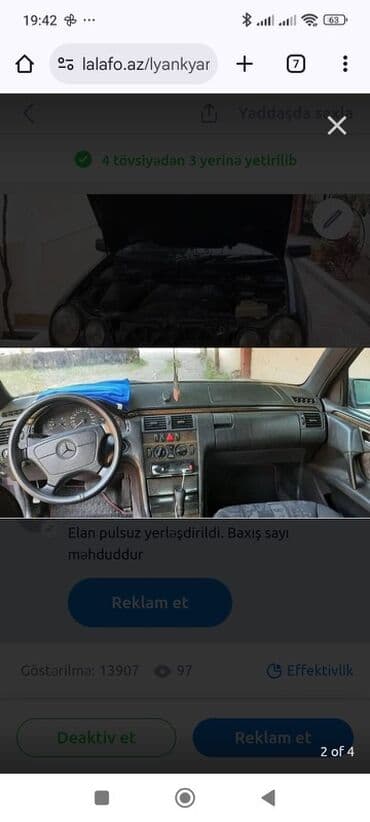 Mercedes-Benz E-Class: 2.8 l | 1998 il Sedan lalafo.az -da Mercedes-Benz E-Class: 2.8 l | 1998 il Sedan