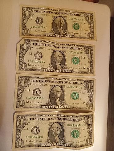 ABŞ 1 dollar banknotları dəsti Təsvir: - ABŞ Federal Ehtiyat lalafo.az -da ABŞ 1 dollar banknotları dəsti Təsvir: - ABŞ Federal Ehtiyat