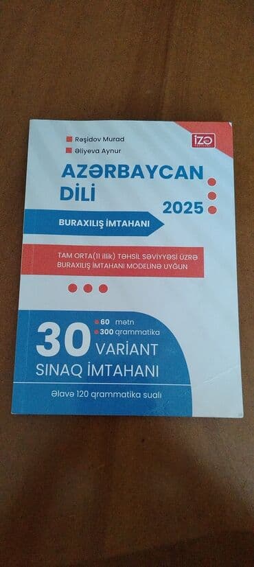 Məhsul: “Azərbaycan dili – Buraxılış İmtahanı 2025” sınaq toplusu lalafo.az -da Məhsul: “Azərbaycan dili – Buraxılış İmtahanı 2025” sınaq toplusu
