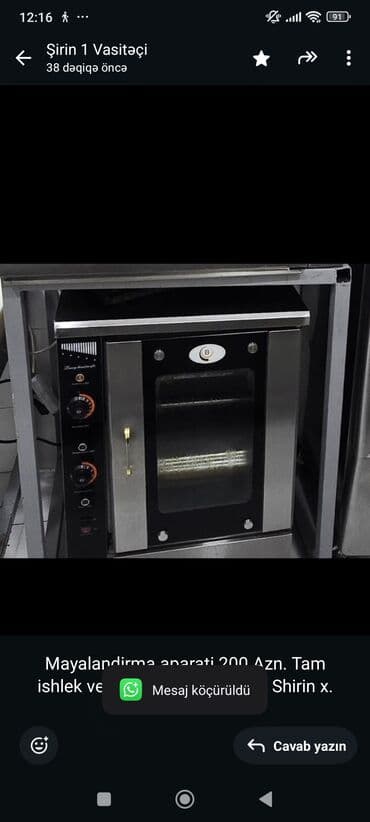 Mayalandirma aparati 200 Azn. Tam ishlek veziyyetde. Unvan Baki lalafo.az -da Mayalandirma aparati 200 Azn. Tam ishlek veziyyetde. Unvan Baki