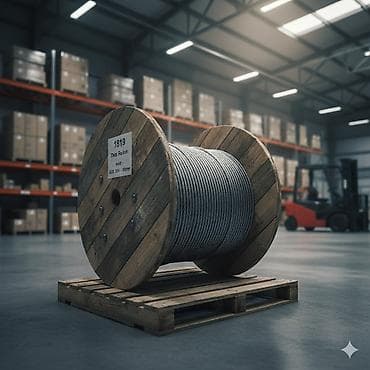 Sənaye polad trosu – böyük taxta barabanda Məhsul təsviri: - lalafo.az -da Sənaye polad trosu – böyük taxta barabanda Məhsul təsviri: -