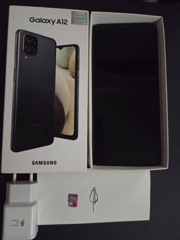 Samsung Galaxy A12, 64 GB, rəng - Qara, Barmaq izi, Sensor, Sənədlərlə lalafo.az -da Samsung Galaxy A12, 64 GB, rəng - Qara, Barmaq izi, Sensor, Sənədlərlə