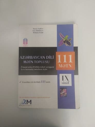 Məhsul: “Azərbaycan dili – Mətin Toplusu: 111 mətn” (IX sinif) lalafo.az -da Məhsul: “Azərbaycan dili – Mətin Toplusu: 111 mətn” (IX sinif)