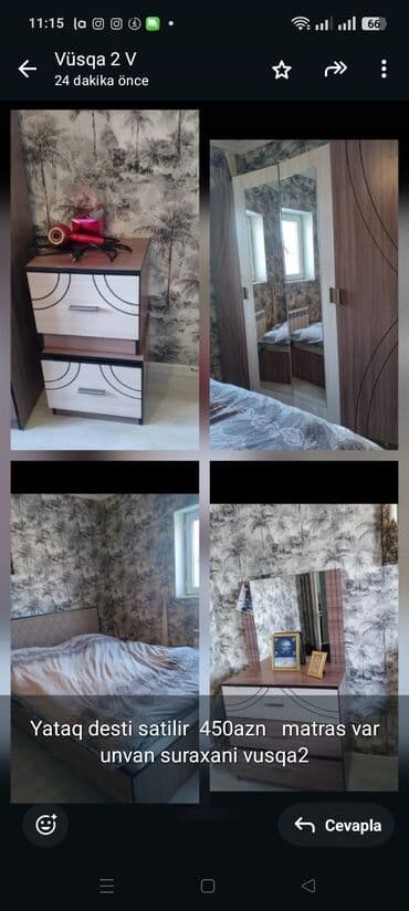 Yataq desti satilir 450azn matras var unvan suraxani vusqa2 lalafo.az -da Yataq desti satilir 450azn matras var unvan suraxani vusqa2
