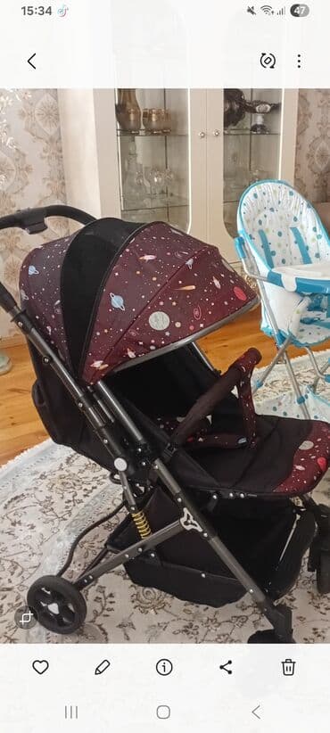 Uşaq arabası – yüngül, qatlanan model - Rəng/design: tünd fon lalafo.az -da Uşaq arabası – yüngül, qatlanan model - Rəng/design: tünd fon