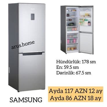 Yeni 2 qapılı Samsung Soyuducu Satılır, rəng - Boz, Kredit var lalafo.az -da Yeni 2 qapılı Samsung Soyuducu Satılır, rəng - Boz, Kredit var